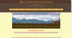Desktop Screenshot of buttecountyhistoricalsociety.org